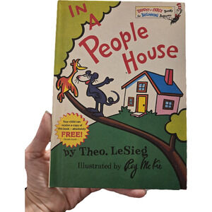 In a People House by Theo. LeSieg (Dr. Seuss) Vintage Book Club Edition 1972